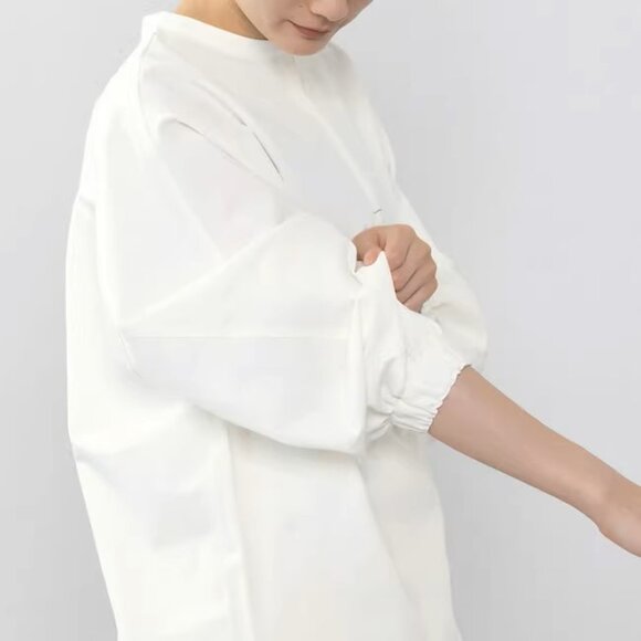 Japanese Brand "ARL By Felissimo" Band Collar Blouse - Size M - Picture 4 of 8